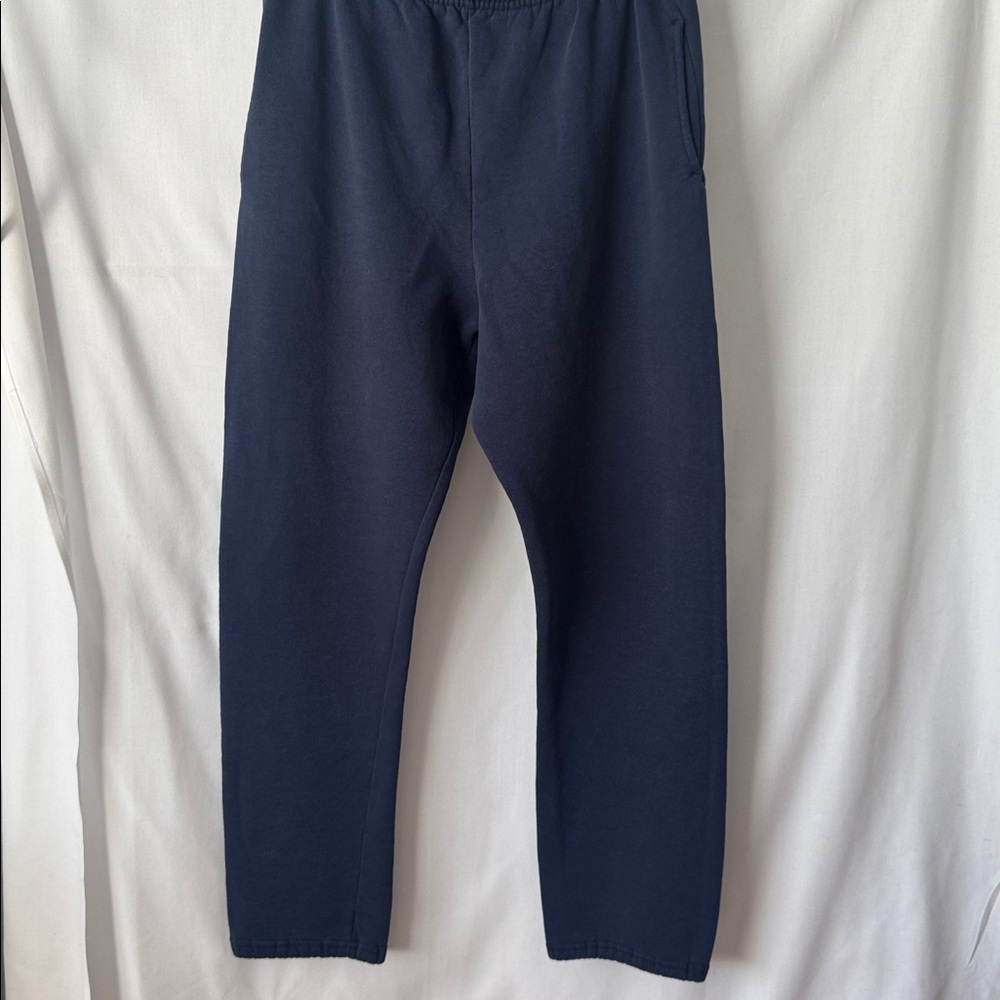 Vintage Russell Athletic Men’s L Navy Fleece Sweatpants Made in Mexico